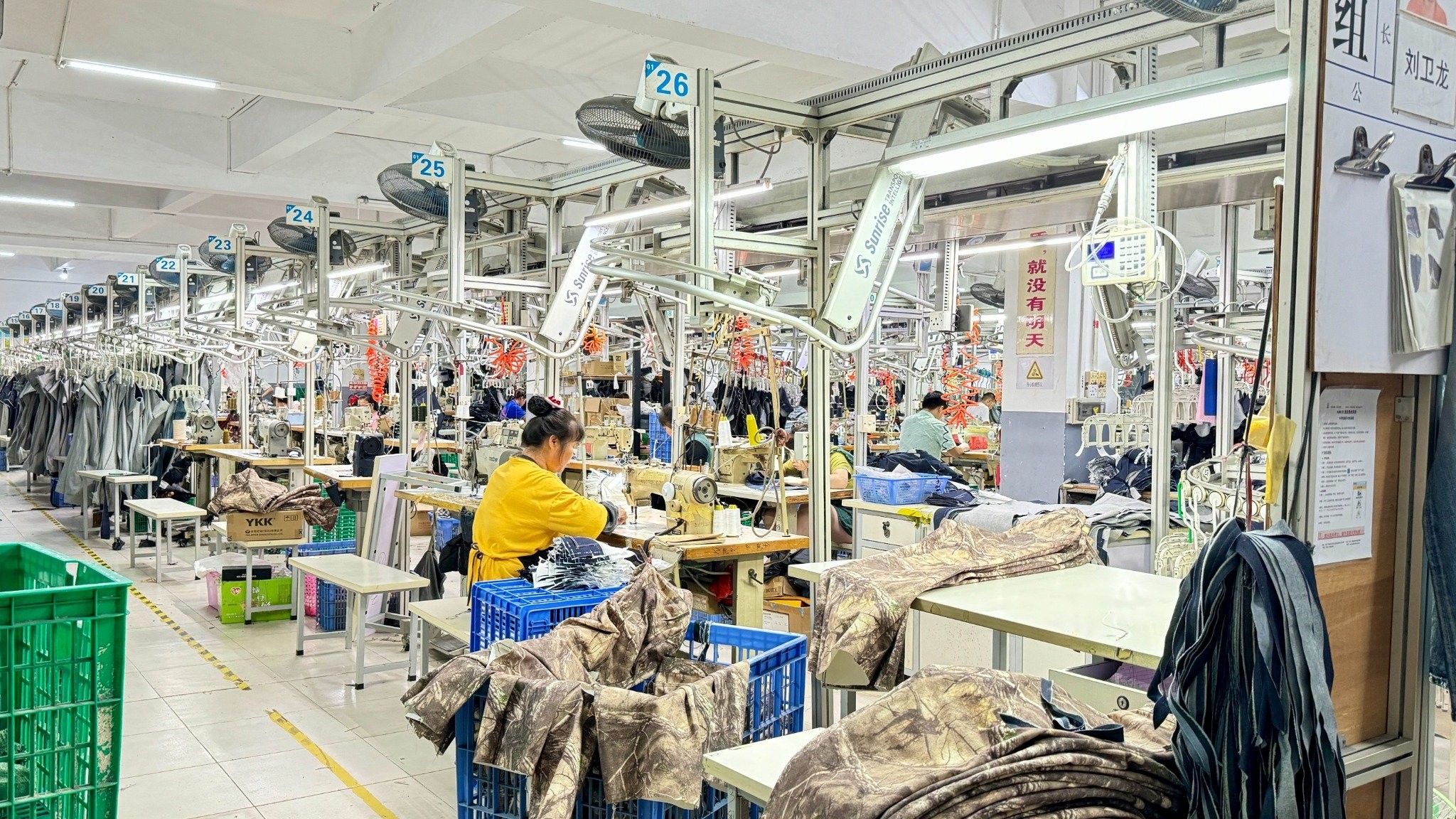 Guangdong Shunde Leka Clothing Design Co., Ltd línea de producción de fábrica
