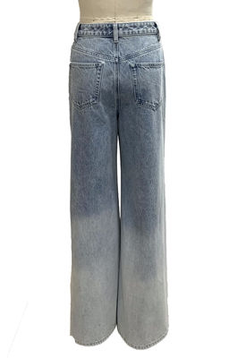 Bajo de denim de cintura alta para una silueta halagadora y de moda