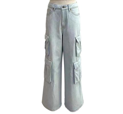 Jeans con piernas anchas y cintura alta para una silueta halagadora