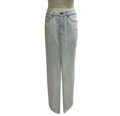 Bajo de denim de cintura alta para una silueta alargada y halagadora