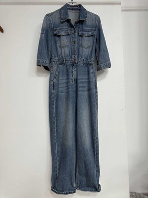 Traje de trabajo de manga larga de jeans de primera calidad, inspirado en ropa de trabajo
