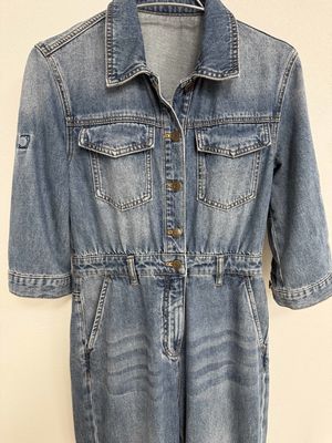 Traje de trabajo de manga larga de jeans de primera calidad, inspirado en ropa de trabajo