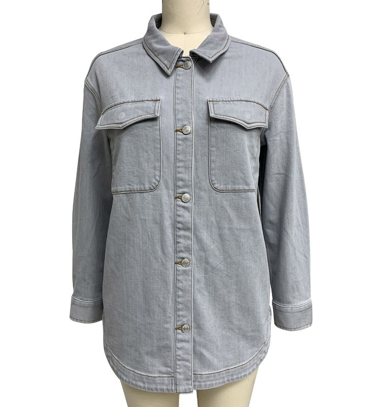 Camiseta de jeans de gran tamaño para un estilo relajado y sin esfuerzo